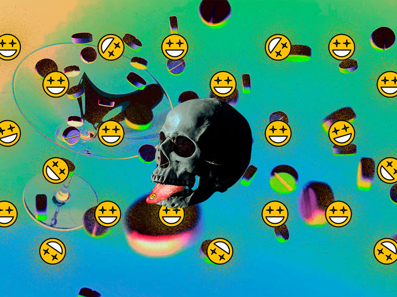 skull uses LSD, overdose LSD